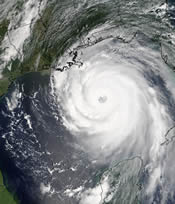 Katrina from MODIS Credit:NASA/Visible Earth