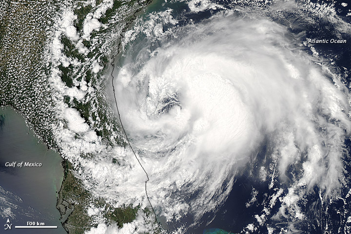 Tropical Storm Beryl May 27, 2012 from MODIS